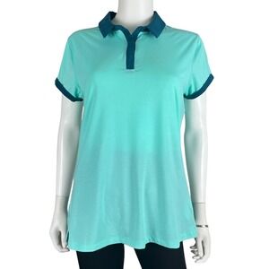Under Armour‎ Golf Polo Performance HeatGear Breathable Coastal Chic Shirt Large